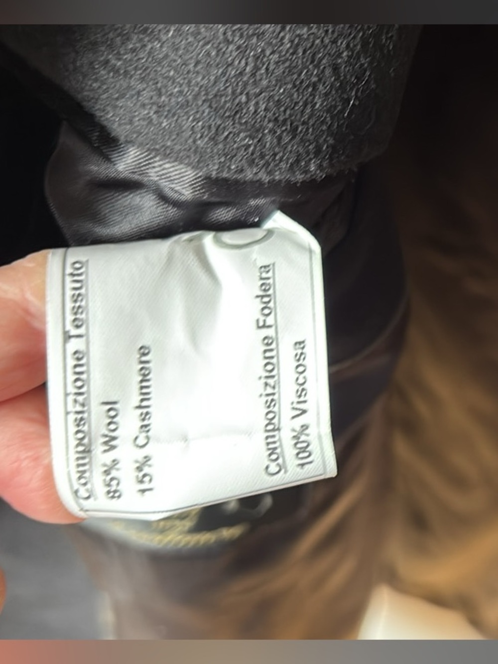 JAZ Men's (but could be women worn) Wool & Cashmere coat Made in Italy - Picture 7 of 7